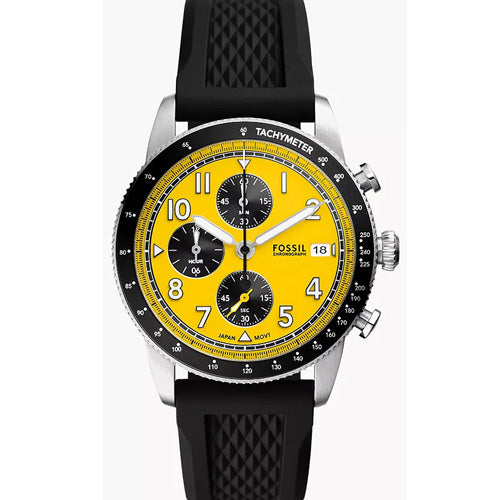 Fossil Sport Tourer Yellow Dial Men 42mm FS6044