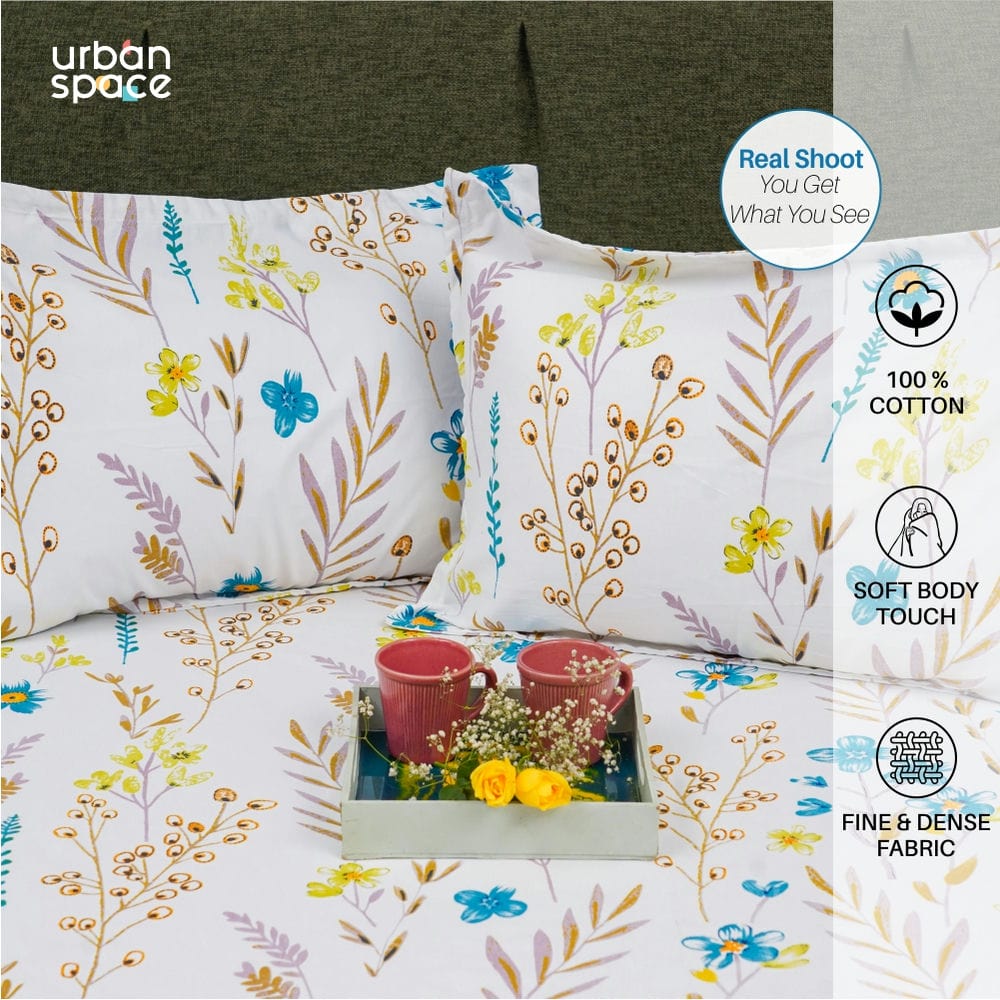 Fitted King Size Cotton Bedsheet - France - Blue