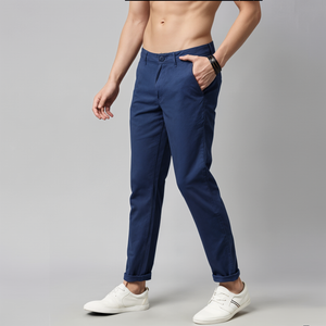 Frankshop Exclusive Casual Pant for Men (Navy Blue)