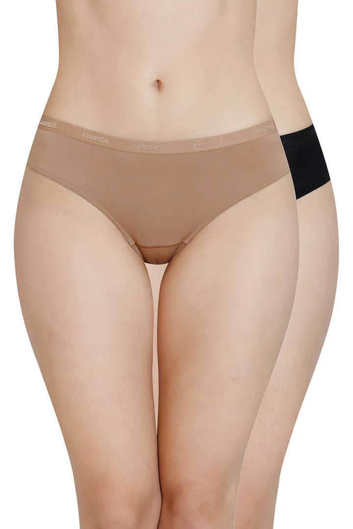 Solid Mid Rise Modal Bikini Panty (Pack of 2)