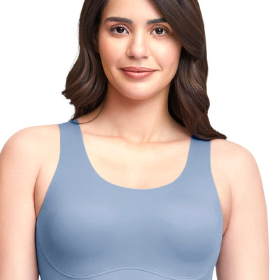 Skins Support Scoop Neck Bra - Tempest