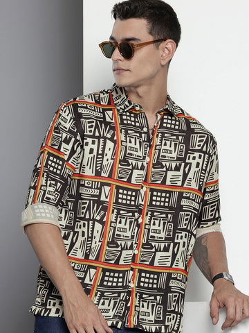Beige Black