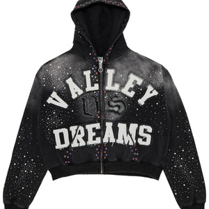 Vale Forever Valley Dreams Classico Black Zip-Up Hoodie