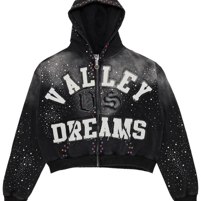Vale Forever Valley Dreams Classico Black Zip-Up Hoodie