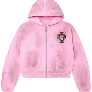 Vale Forever Valley Dreams Pink Venus Zip-Up Hoodie