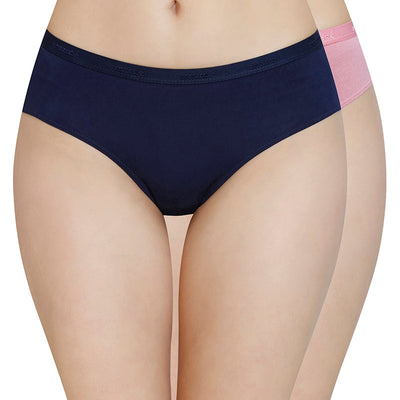 Solid Mid Rise Modal Bikini Panty (Pack of 2)