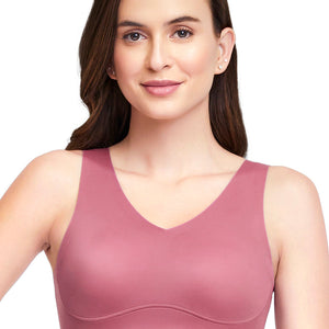 Skins V-Neck Bra - Mellow Mauve
