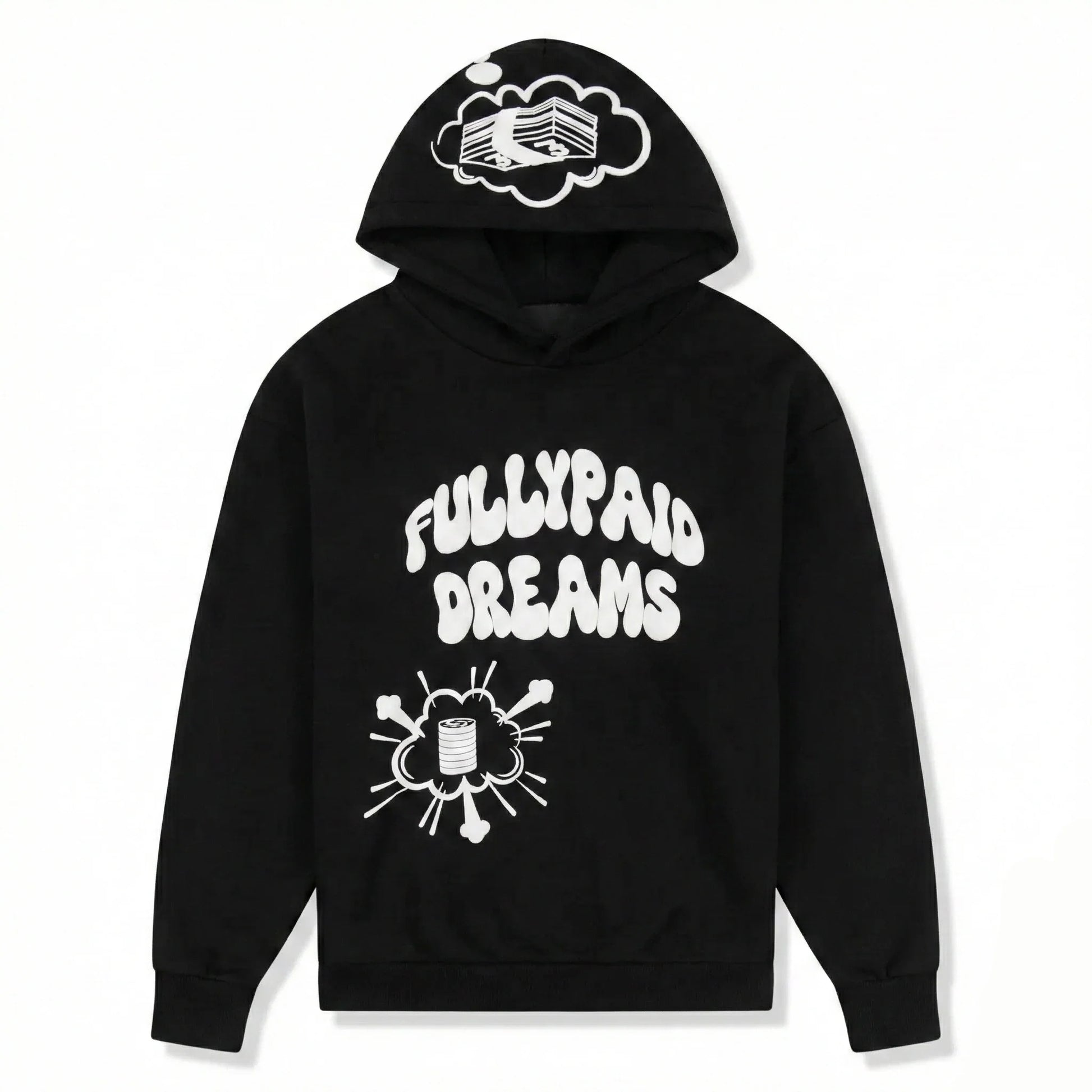 Fully Paid Dreams Black White Hoodie