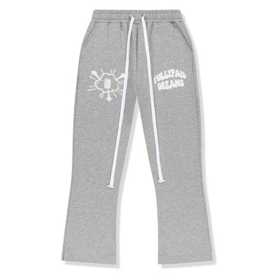 Fully Paid Dreams Light Grey White Joggers