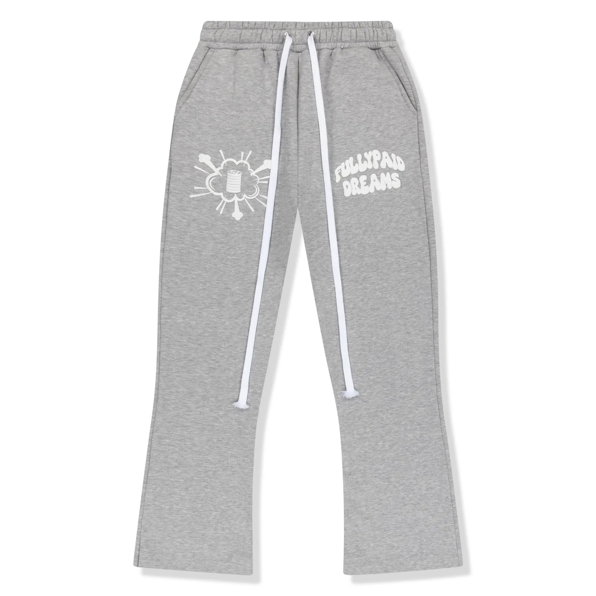 Fully Paid Dreams Light Grey White Joggers