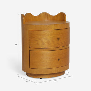 Ripple Nightstand by Sarah Sherman Samuel