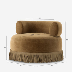 Lenny Swivel Chair by Button Atelier x Co.House Designs