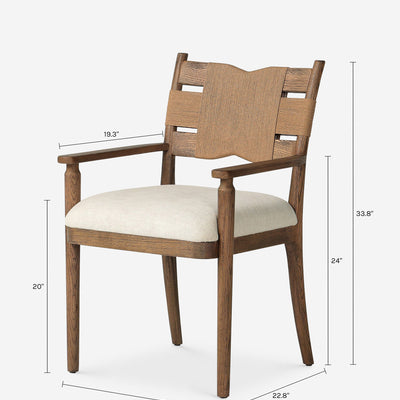 Tova Dining Arm Chair by Amber Lewis x Four Hands