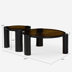 Carlin Round Nesting Coffee Table