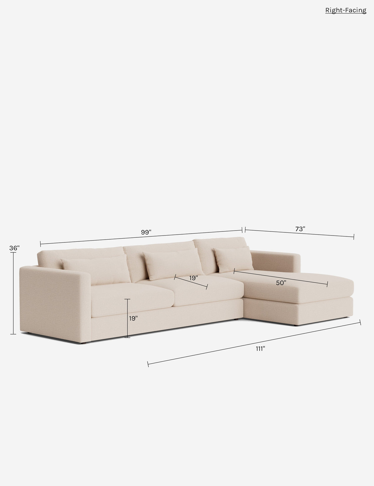 Durham Chaise Sectional Sofa
