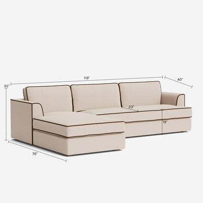 Westlawn Chaise Sectional Sofa