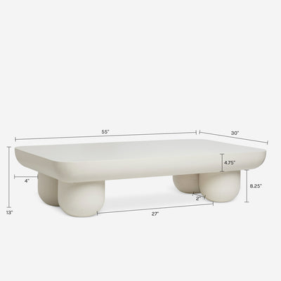 Clouded Rectangle Coffee Table by Sarah Sherman Samuel