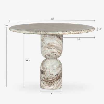 Figueroa Round Dining Table by Amber Lewis x Four Hands