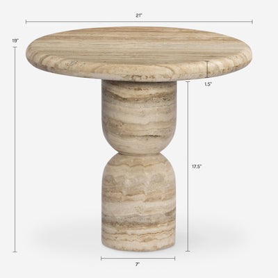 Figueroa Round Side Table by Amber Lewis x Four Hands
