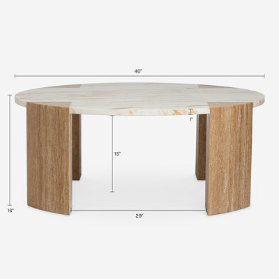 Mahoe Round Coffee Table by Carly Cushnie