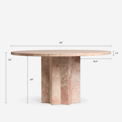 Mardi Marble Dining Table