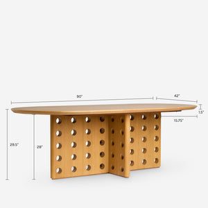 Reika Oval Dining Table by Sarah Sherman Samuel