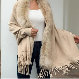 NYE Bestseller- Furry Tasseled Capes