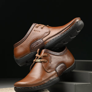 Egoss Casual Derby Lace Up Leather Shoes For Men