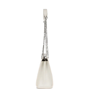 Goyard Rouette Structure PM Bag White Goyardine Palladium Hardware