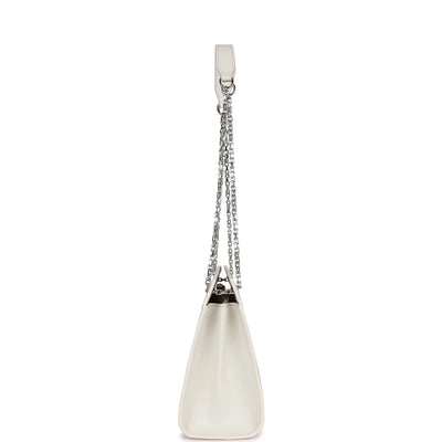 Goyard Rouette Structure PM Bag White Goyardine Palladium Hardware