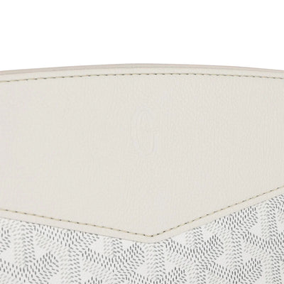 Goyard Rouette Structure PM Bag White Goyardine Palladium Hardware