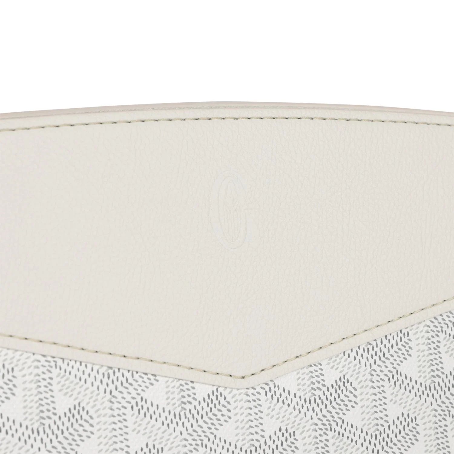 Goyard Rouette Structure PM Bag White Goyardine Palladium Hardware
