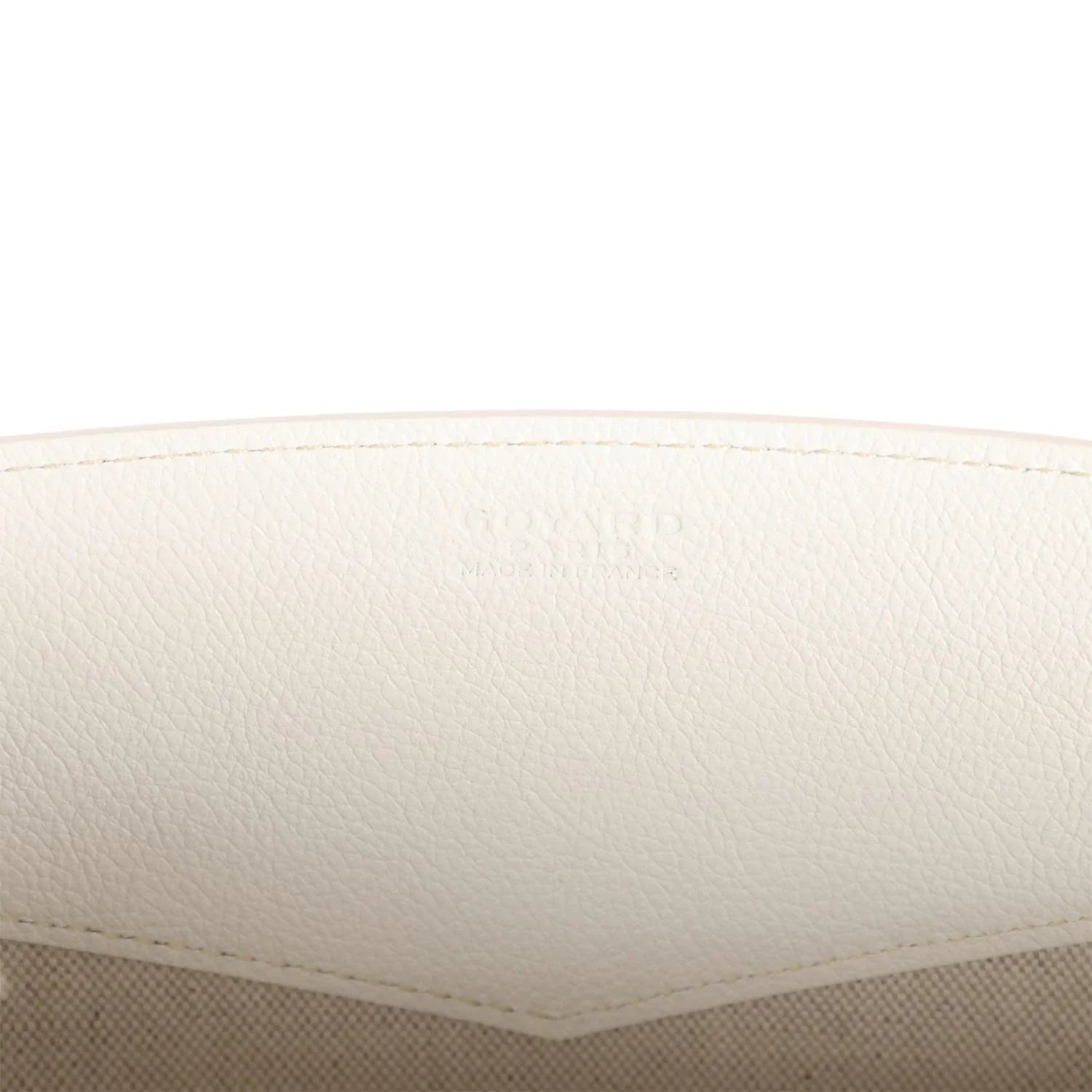 Goyard Rouette Structure PM Bag White Goyardine Palladium Hardware