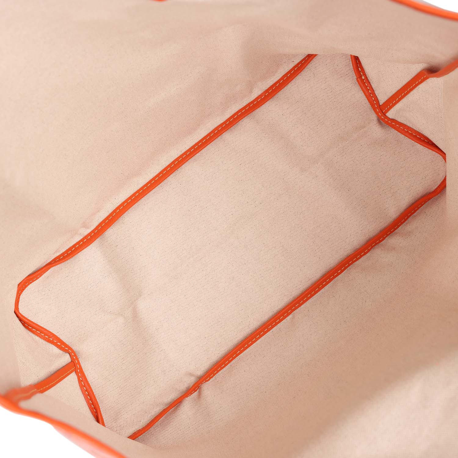 Goyard Goyardine Orange Hand-Painted Coeur Ruban St. Louis PM Tote Bag Palladium Hardware
