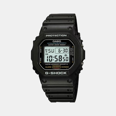 G-Shock Men Quartz Black Dial Digital Resin Watch G001