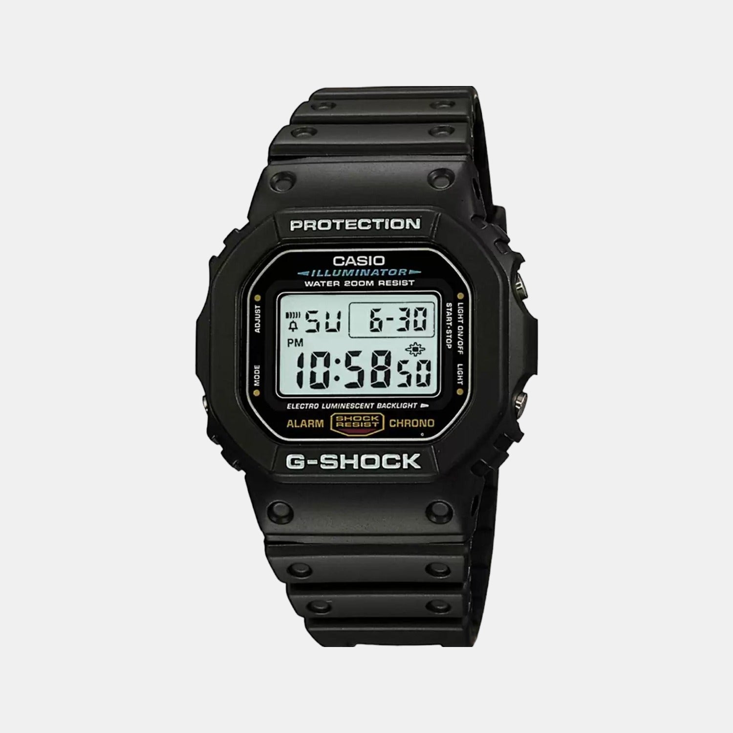 G-Shock Men Quartz Black Dial Digital Resin Watch G001