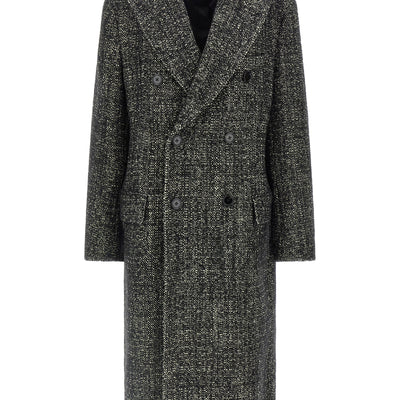 Dolce & Gabbana Bouclé Wool Coat