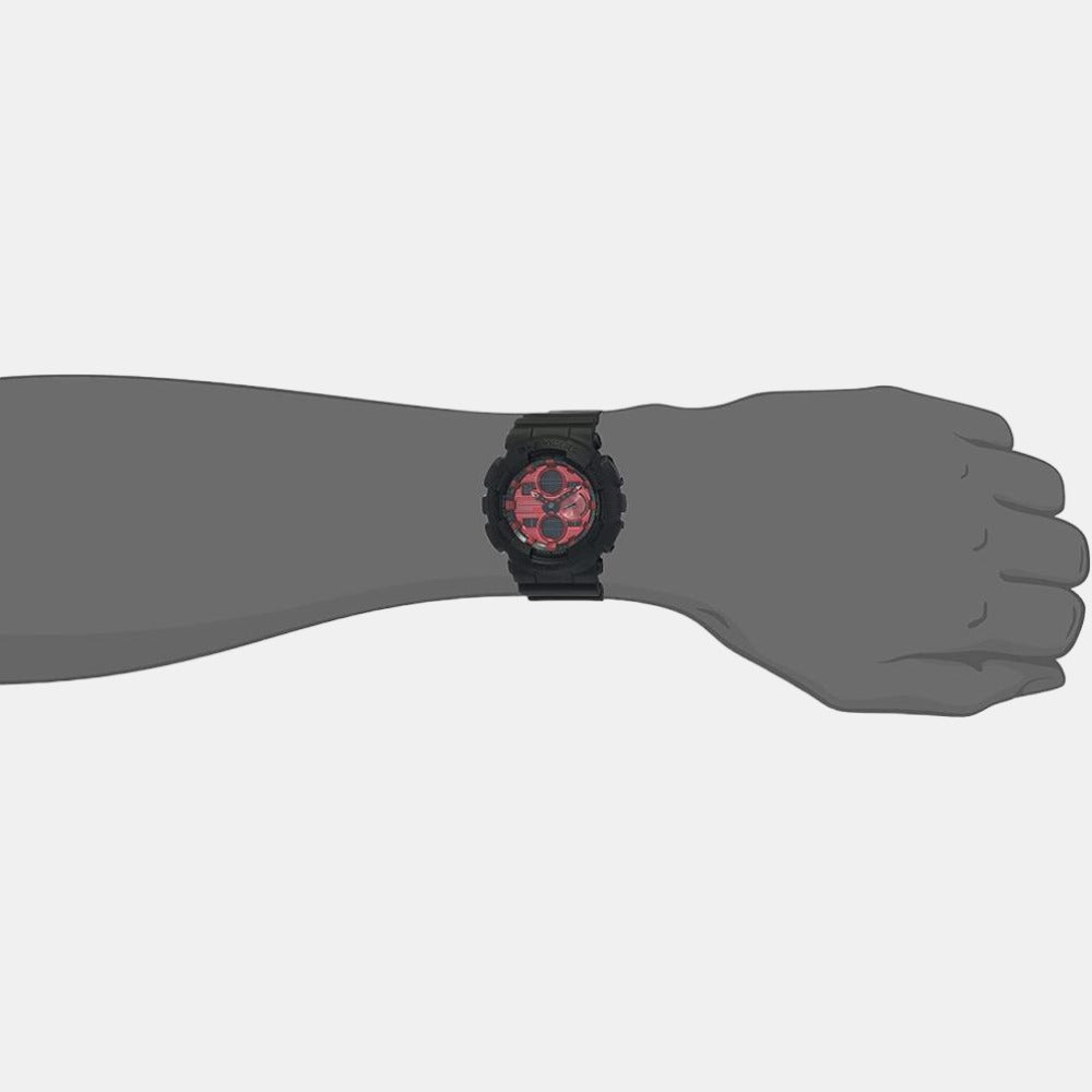 G-Shock Men Quartz Red Dial Analog-Digital Resin Watch G1002