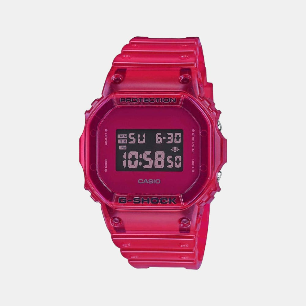 G-Shock Men Quartz Pink Dial Digital Resin Watch G1005