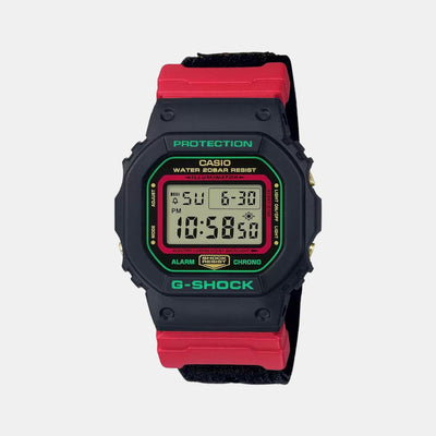 G-Shock Men Quartz Black Dial Digital Resin Watch G1008