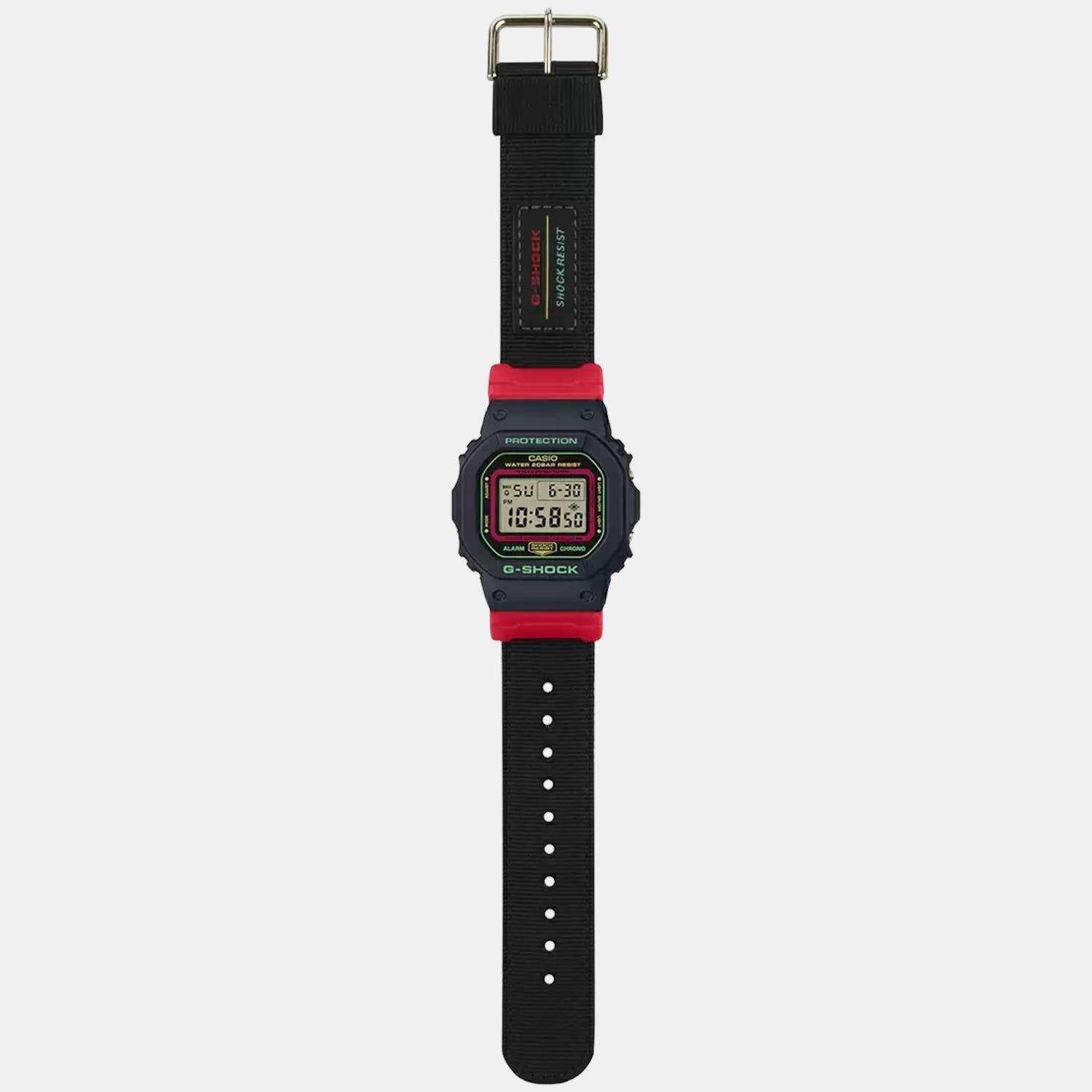 G-Shock Men Quartz Black Dial Digital Resin Watch G1008