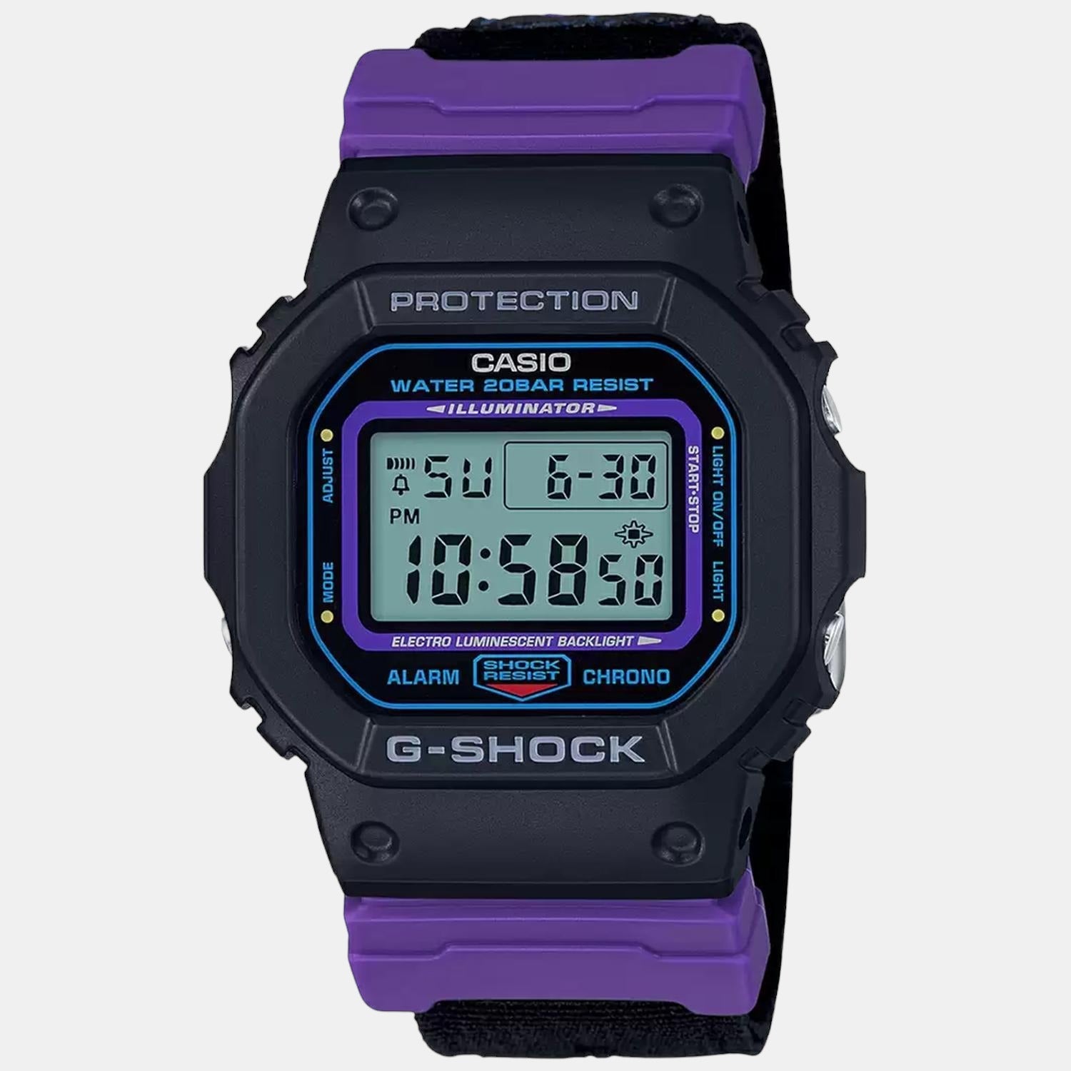 G-Shock Men Quartz Black Dial Digital Resin Watch G1009