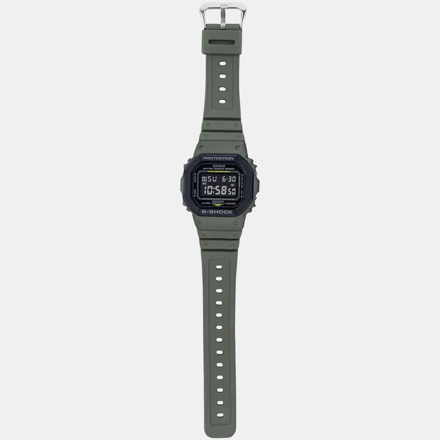 G-Shock Men Quartz Black Dial Digital Resin Watch G1015