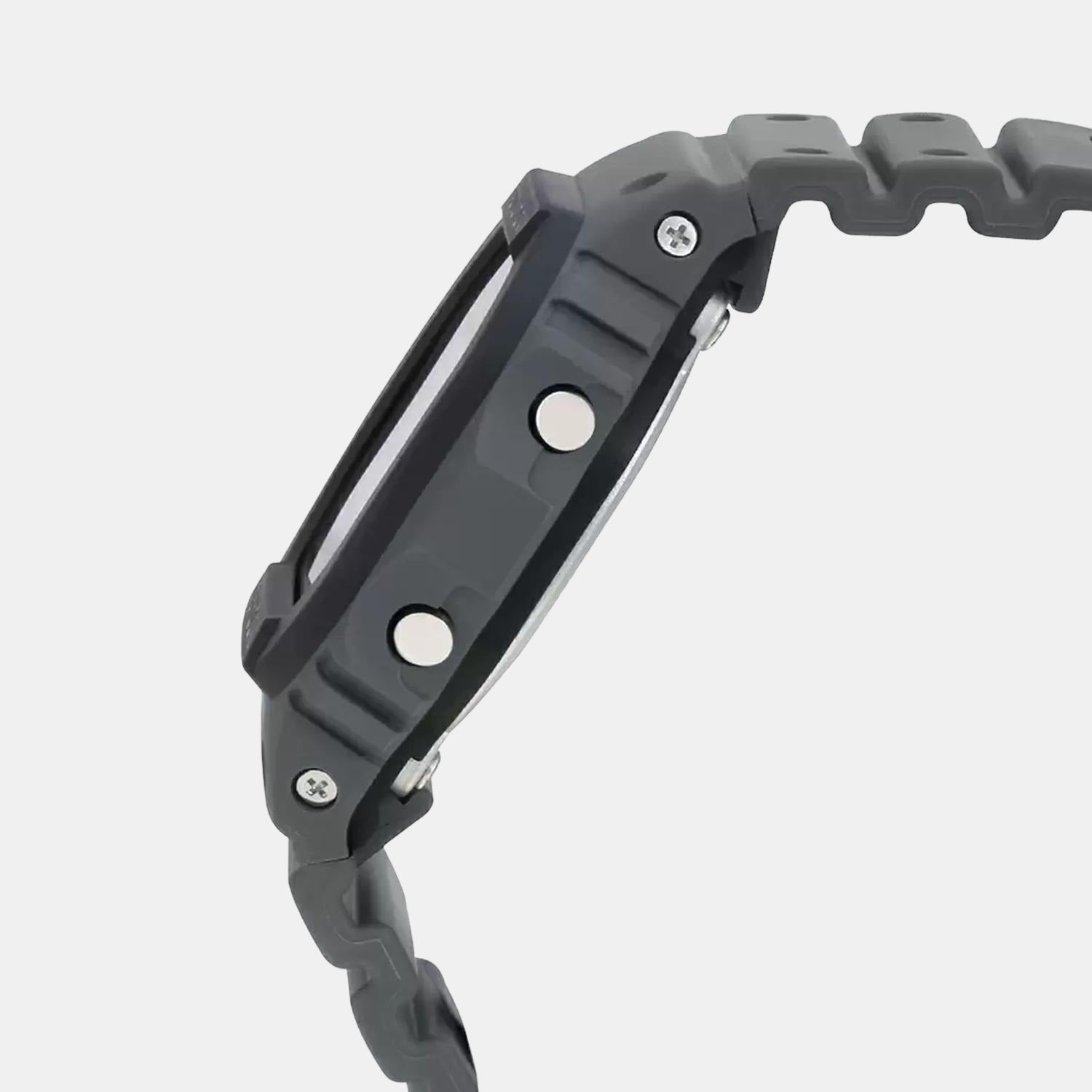 G-Shock Men Quartz Grey Dial Digital Resin Watch G1016