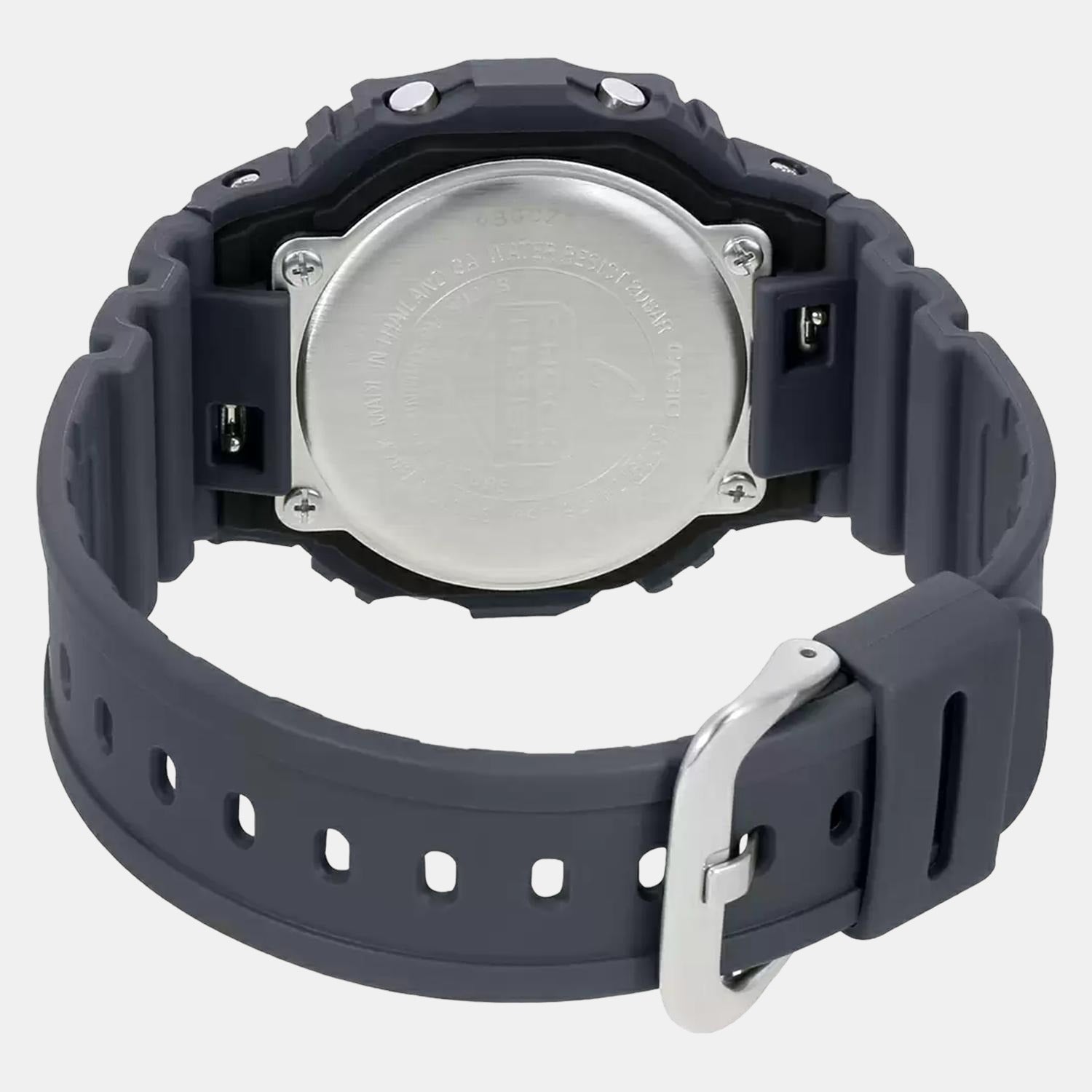 G-Shock Men Quartz Grey Dial Digital Resin Watch G1016