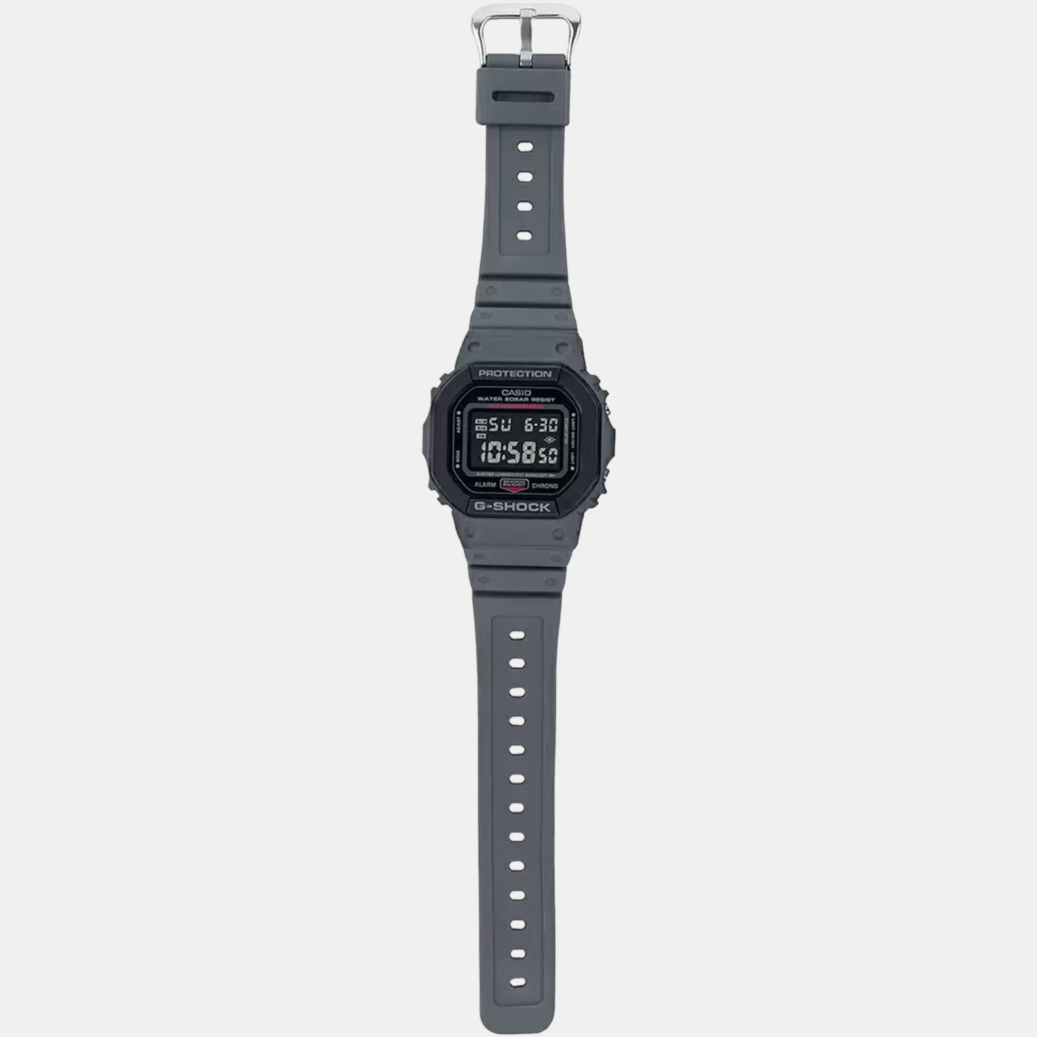 G-Shock Men Quartz Grey Dial Digital Resin Watch G1016