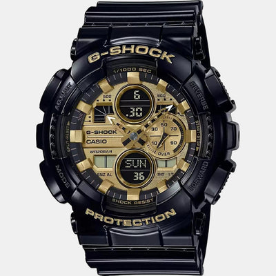 G-Shock Men Quartz Gold Dial Analog-Digital Resin Watch G1021