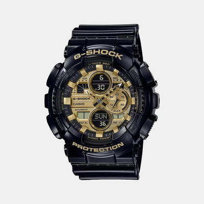 G-Shock Men Quartz Gold Dial Analog-Digital Resin Watch G1021