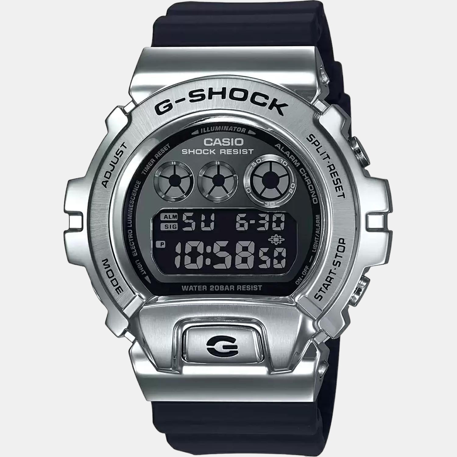 G-Shock Men Quartz Grey Dial Digital Resin Watch G1025