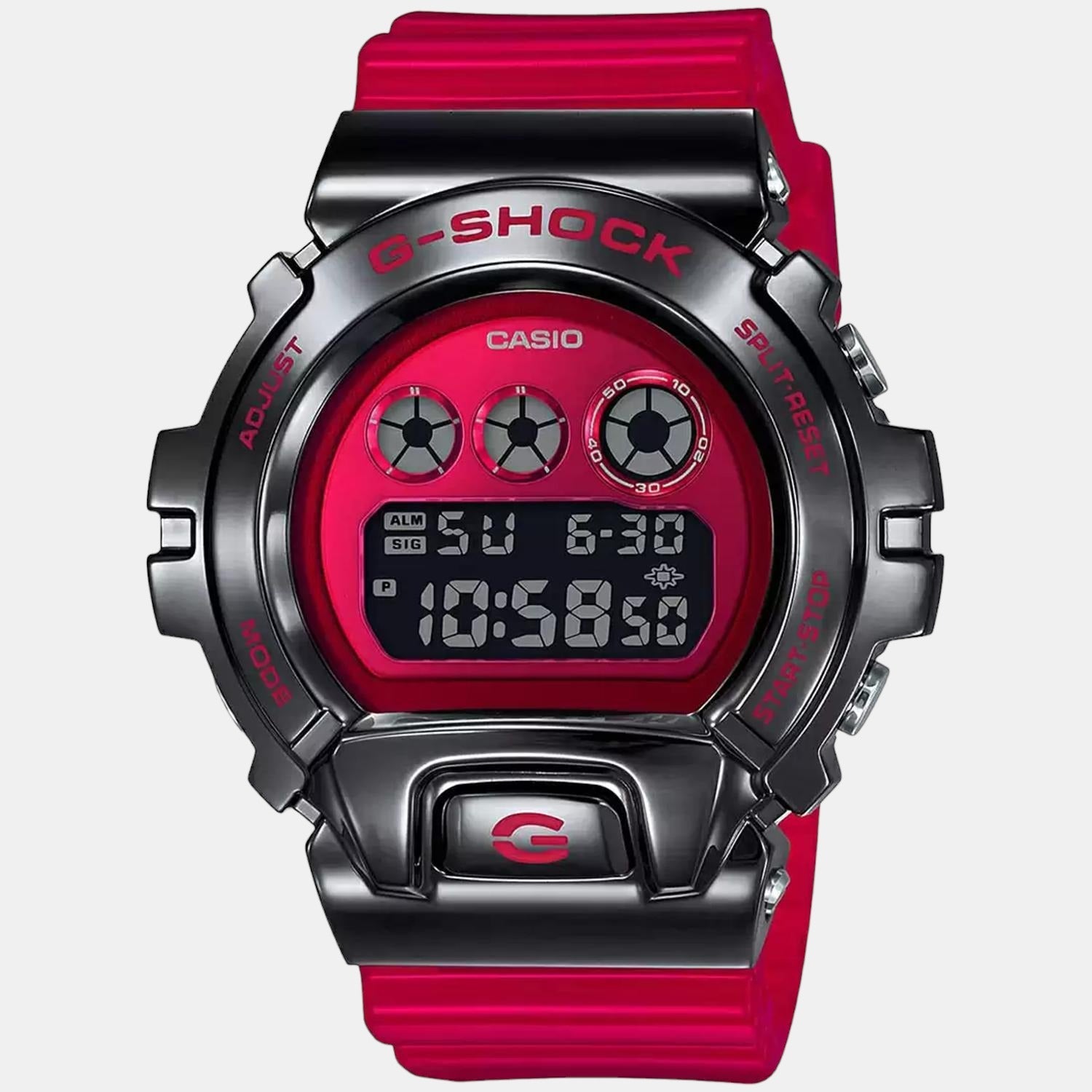 G-Shock Men Quartz Red Dial Digital Resin Watch G1026